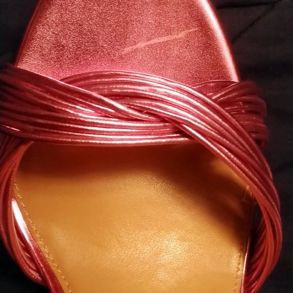 Brash Odessa Pink Rose Strappy Heels Size 13m With Box - Picture 5 of 10